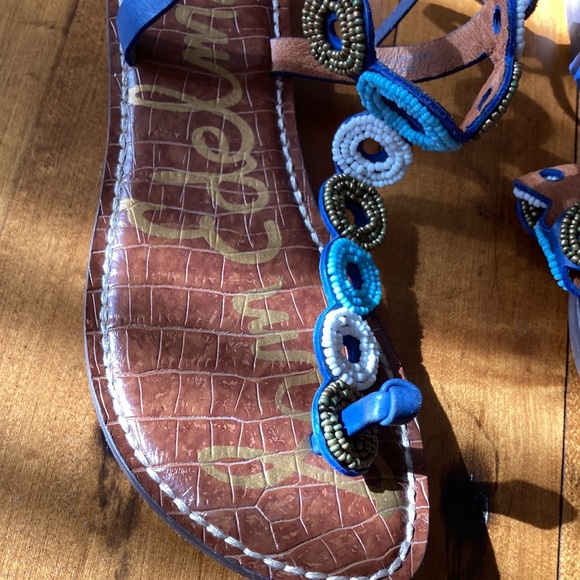 Sam Edelman Beaded Strapped Sandals - Picture 2 of 8